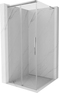 Mexen Rox L posuvná sprchová koutová kabina 100 x 100 cm, transparentní, chrom - 8C2L-100-100-01-00