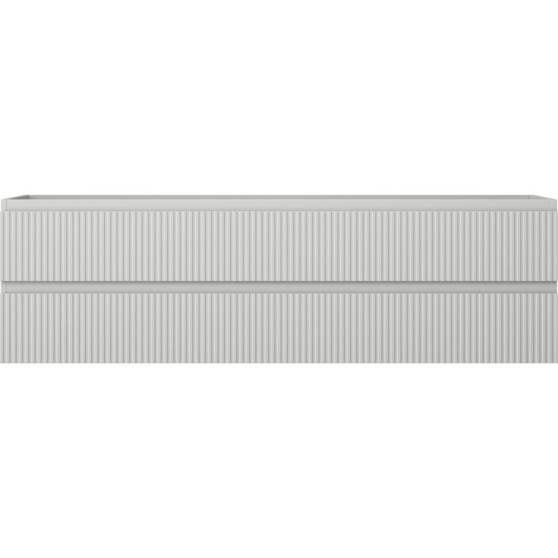 Mexen Rivel koupelnová skříňka pod umyvadlo 160 cm, 2 zásuvky, drážkovaná, šedá mat - 91A20-16047-2-BFF62