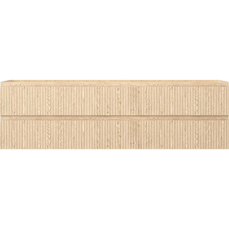 Mexen Rivel koupelnová skříňka pod umyvadlo 160 cm, 2 zásuvky, drážkovaná, dub - 91A20-16047-2-BFF81