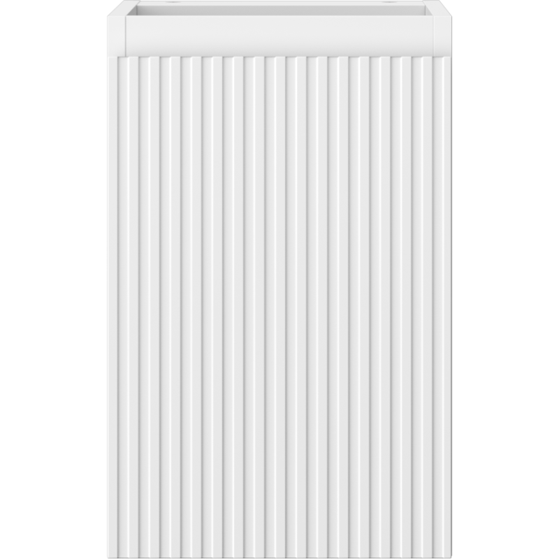 Mexen Rivel koupelnová skříňka pod umyvadlo 30 cm, 1 dveře, rýhovaná, bílá mat - 91A21-03047-1-BF01