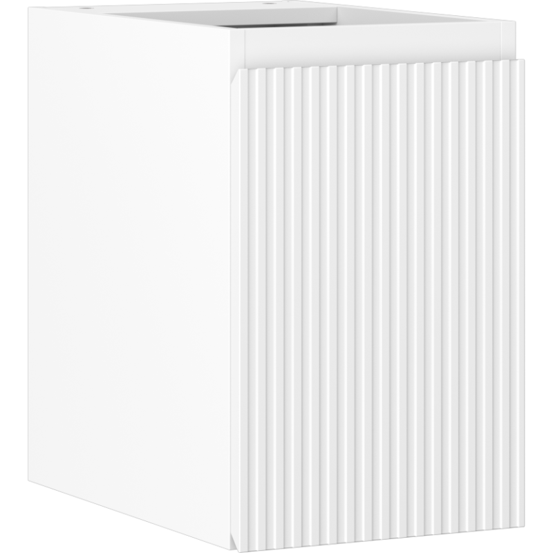 Mexen Rivel koupelnová skříňka pod umyvadlo 30 cm, 1 dveře, rýhovaná, bílá mat - 91A21-03047-1-BF01