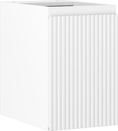 Mexen Rivel koupelnová skříňka pod umyvadlo 30 cm, 1 dveře, rýhovaná, bílá mat - 91A21-03047-1-BF01