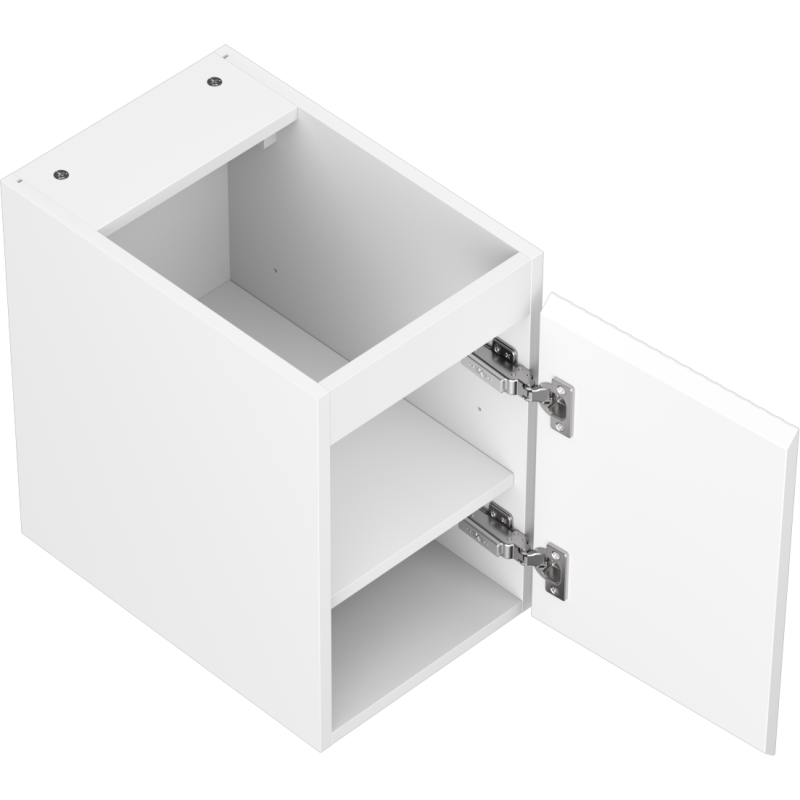 Mexen Rivel koupelnová skříňka pod umyvadlo 30 cm, 1 dveře, rýhovaná, bílá mat - 91A21-03047-1-BF01