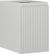 Mexen Rivel koupelnová skříňka pod umyvadlo 30 cm, 1 dveře, drážkovaná, šedá mat - 91A21-03047-1-BF62