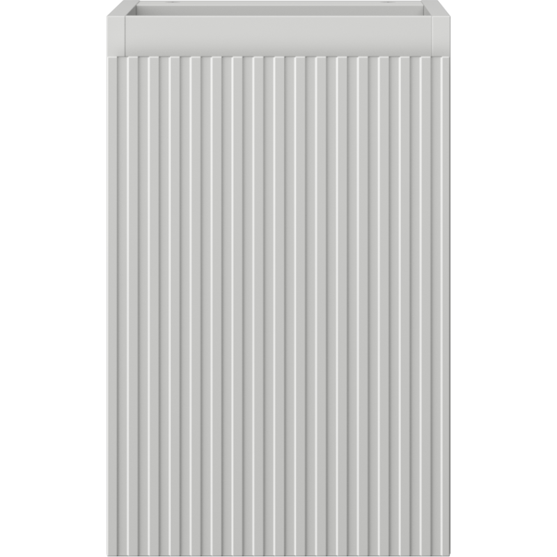 Mexen Rivel koupelnová skříňka pod umyvadlo 30 cm, 1 dveře, drážkovaná, šedá mat - 91A21-03047-1-BF62