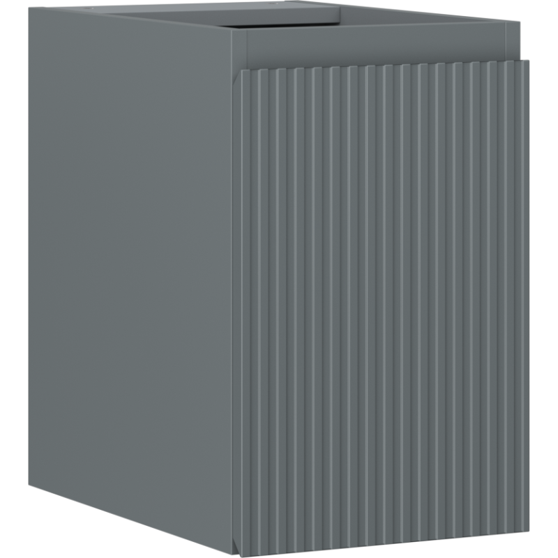 Mexen Rivel koupelnová skříňka pod umyvadlo 30 cm, 1 dveře, rýhovaná, grafit mat - 91A21-03047-1-BF66