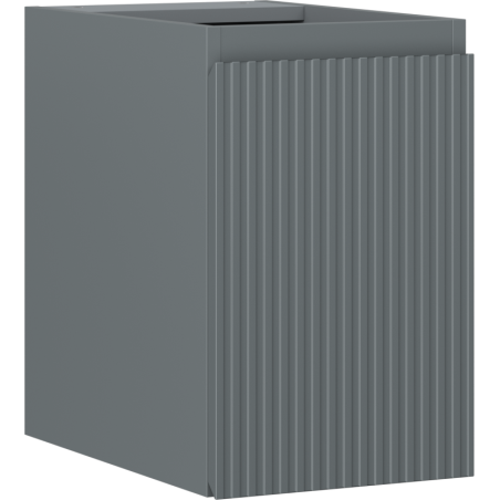 Mexen Rivel koupelnová skříňka pod umyvadlo 30 cm, 1 dveře, rýhovaná, grafit mat - 91A21-03047-1-BF66