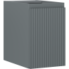 Mexen Rivel koupelnová skříňka pod umyvadlo 30 cm, 1 dveře, rýhovaná, grafit mat - 91A21-03047-1-BF66