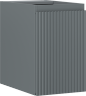 Mexen Rivel koupelnová skříňka pod umyvadlo 30 cm, 1 dveře, rýhovaná, grafit mat - 91A21-03047-1-BF66