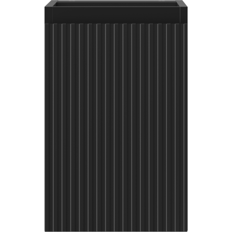 Mexen Rivel koupelnová skříňka pod umyvadlo 30 cm, 1 dveře, drážkovaná, černá matná - 91A21-03047-1-BF71