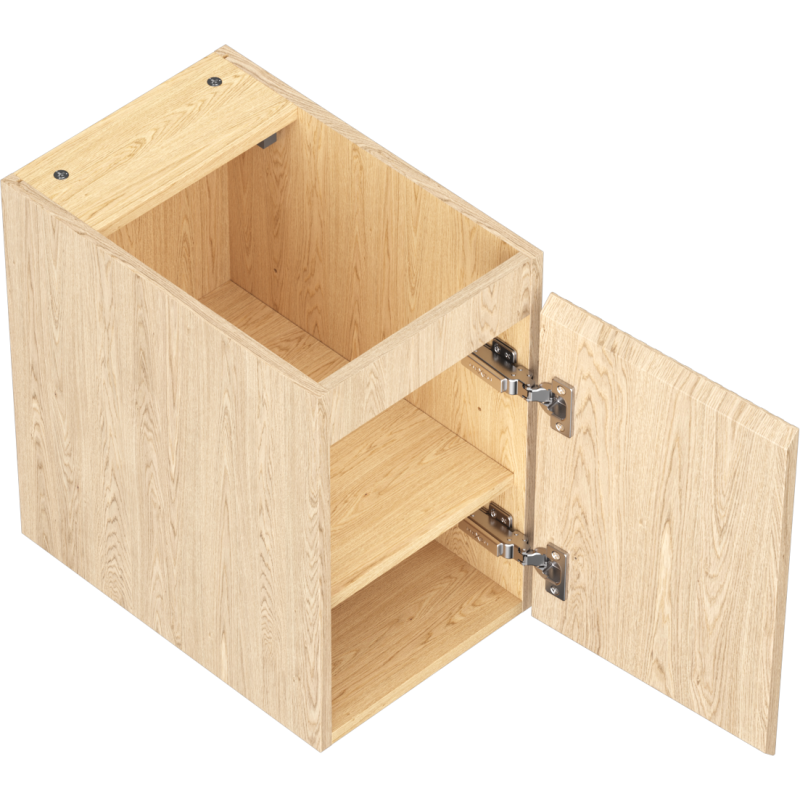 Mexen Rivel koupelnová skříňka pod umyvadlo 30 cm, 1 dveře, vroubkovaná, dub - 91A21-03047-1-BF81