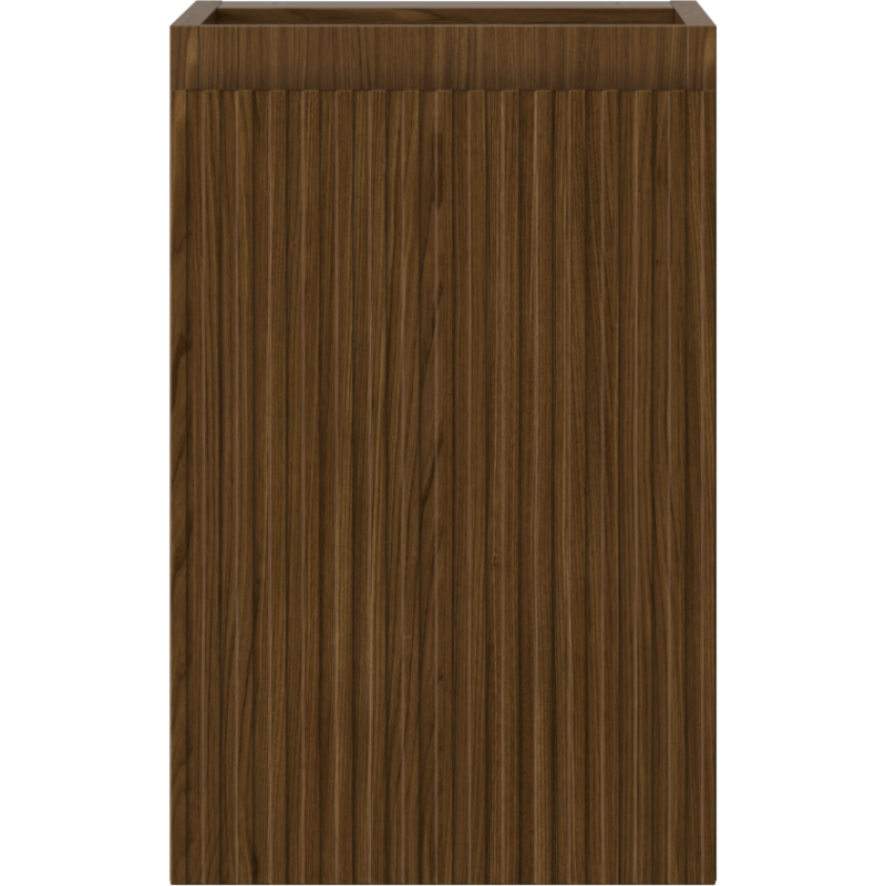 Mexen Rivel koupelnová skříňka pod umyvadlo 30 cm, 1 dveře, drážkovaná, ořech - 91A21-03047-1-BF86
