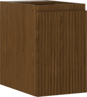 Mexen Rivel koupelnová skříňka pod umyvadlo 30 cm, 1 dveře, drážkovaná, ořech - 91A21-03047-1-BF86