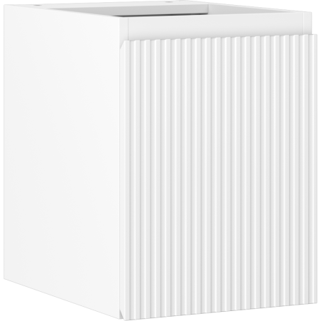 Mexen Rivel koupelnová skříňka pod umyvadlo 35 cm, 1 dveře, rýhovaná, bílá mat - 91A21-03547-1-BF01