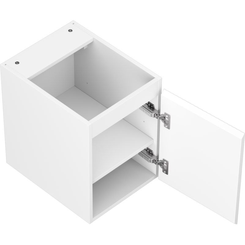 Mexen Rivel koupelnová skříňka pod umyvadlo 35 cm, 1 dveře, rýhovaná, bílá mat - 91A21-03547-1-BF01