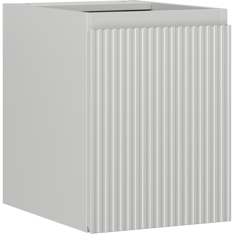 Mexen Rivel koupelnová skříňka pod umyvadlo 35 cm, 1 dveře, drážkovaná, šedá matná - 91A21-03547-1-BF62