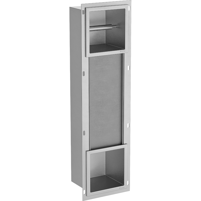 Mexen X-Wall-BP držák na toaletní papír se zásobníkem, nerez - 1914