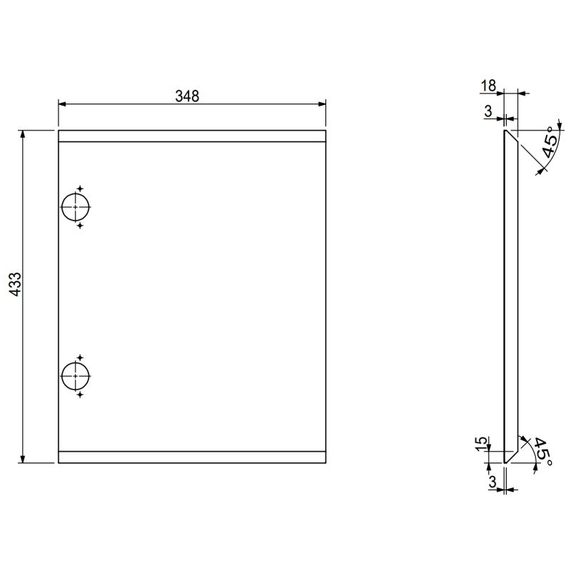 Mexen Rivel koupelnová skříňka pod umyvadlo 35 cm, 1 dveře, reliéfní, grafit mat - 91A21-03547-1-BF66