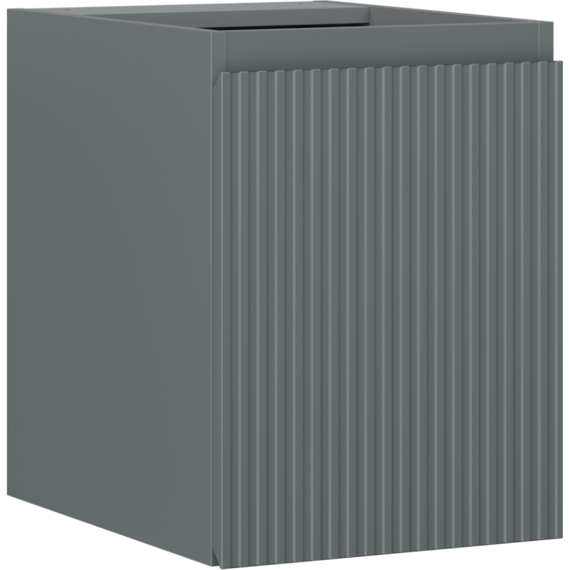 Mexen Rivel koupelnová skříňka pod umyvadlo 35 cm, 1 dveře, reliéfní, grafit mat - 91A21-03547-1-BF66