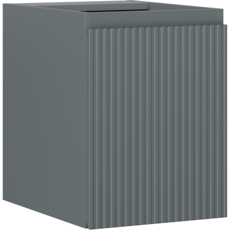 Mexen Rivel koupelnová skříňka pod umyvadlo 35 cm, 1 dveře, reliéfní, grafit mat - 91A21-03547-1-BF66