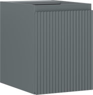Mexen Rivel koupelnová skříňka pod umyvadlo 35 cm, 1 dveře, reliéfní, grafit mat - 91A21-03547-1-BF66