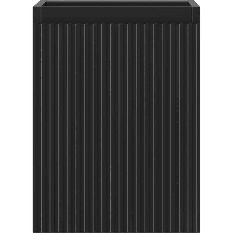 Mexen Rivel koupelnová skříňka pod umyvadlo 35 cm, 1 dveře, drážkovaná, černá mat - 91A21-03547-1-BF71