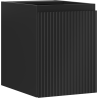 Mexen Rivel koupelnová skříňka pod umyvadlo 35 cm, 1 dveře, drážkovaná, černá mat - 91A21-03547-1-BF71