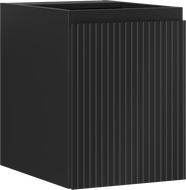 Mexen Rivel koupelnová skříňka pod umyvadlo 35 cm, 1 dveře, drážkovaná, černá mat - 91A21-03547-1-BF71