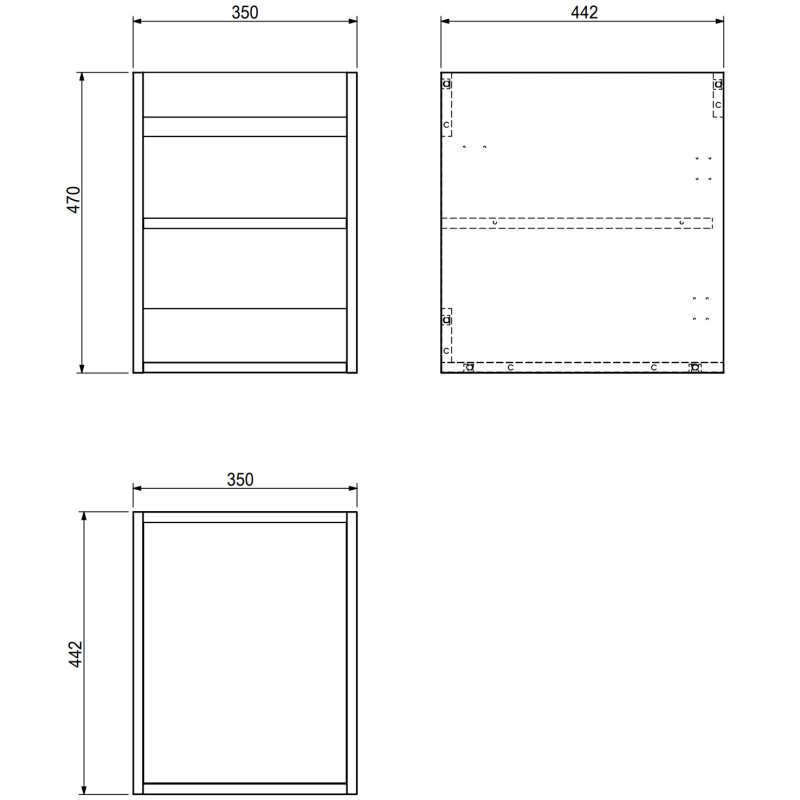 Mexen Rivel koupelnová skříňka pod umyvadlo 35 cm, 1 dveře, drážkovaná, dub - 91A21-03547-1-BF81