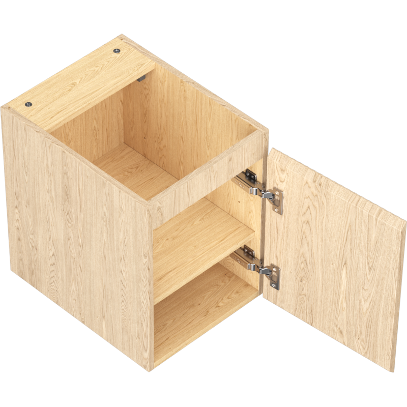 Mexen Rivel koupelnová skříňka pod umyvadlo 35 cm, 1 dveře, drážkovaná, dub - 91A21-03547-1-BF81