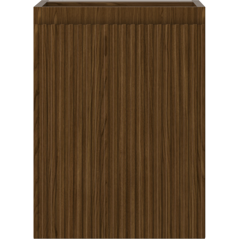 Mexen Rivel koupelnová skříňka pod umyvadlo 35 cm, 1 dveře, rýhovaná, ořech - 91A21-03547-1-BF86