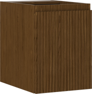 Mexen Rivel koupelnová skříňka pod umyvadlo 35 cm, 1 dveře, rýhovaná, ořech - 91A21-03547-1-BF86