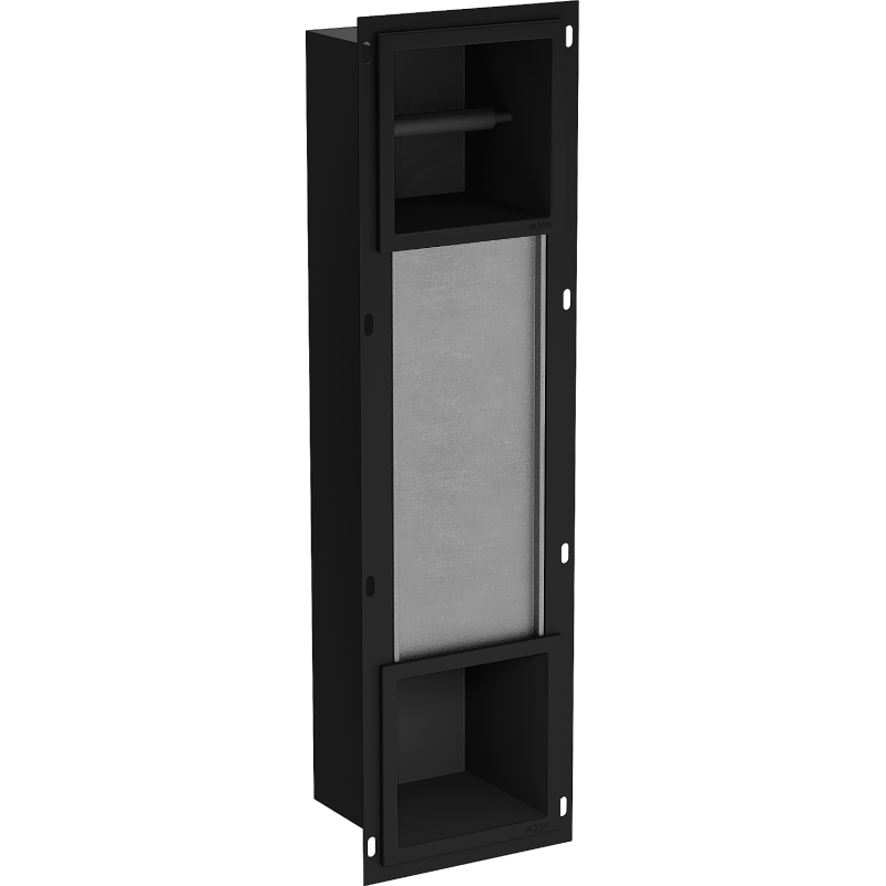 Mexen X-Wall-BP držák toaletního papíru s úložným prostorem, černý - 1974