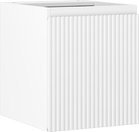 Mexen Rivel koupelnová skříňka pod umyvadlo 40 cm, 1 dveře, drážkovaná, bílá mat - 91A21-04047-1-BF01
