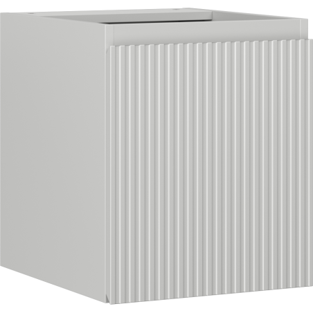 Mexen Rivel koupelnová skříňka pod umyvadlo 40 cm, 1 dveře, drážkovaná, šedá mat - 91A21-04047-1-BF62