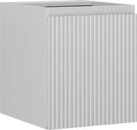 Mexen Rivel koupelnová skříňka pod umyvadlo 40 cm, 1 dveře, drážkovaná, šedá mat - 91A21-04047-1-BF62