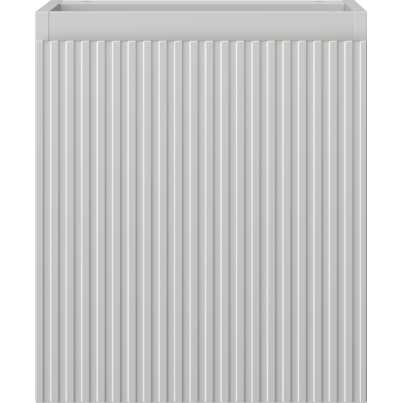 Mexen Rivel koupelnová skříňka pod umyvadlo 40 cm, 1 dveře, drážkovaná, šedá mat - 91A21-04047-1-BF62