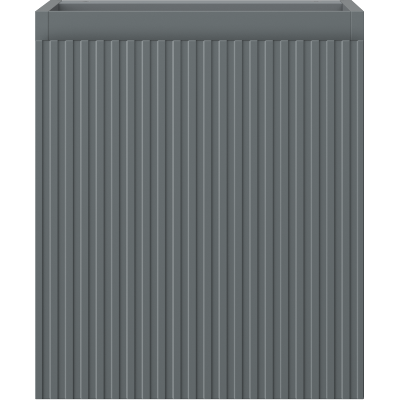 Mexen Rivel koupelnová skříňka pod umyvadlo 40 cm, 1 dveře, drážkovaná, grafit mat - 91A21-04047-1-BF66