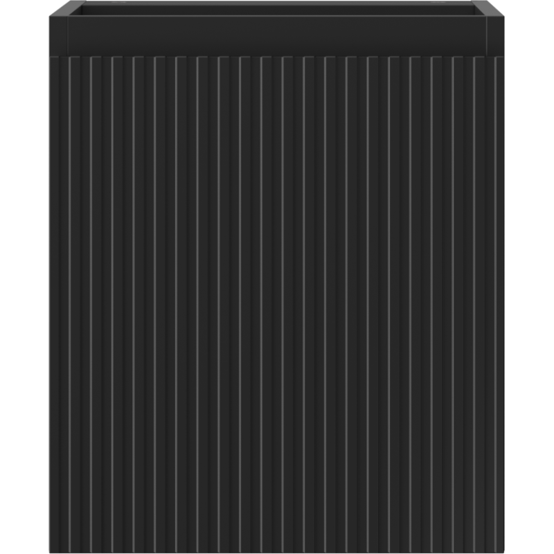 Mexen Rivel koupelnová skříňka pod umyvadlo 40 cm, 1 dveře, drážkovaná, černá matná - 91A21-04047-1-BF71