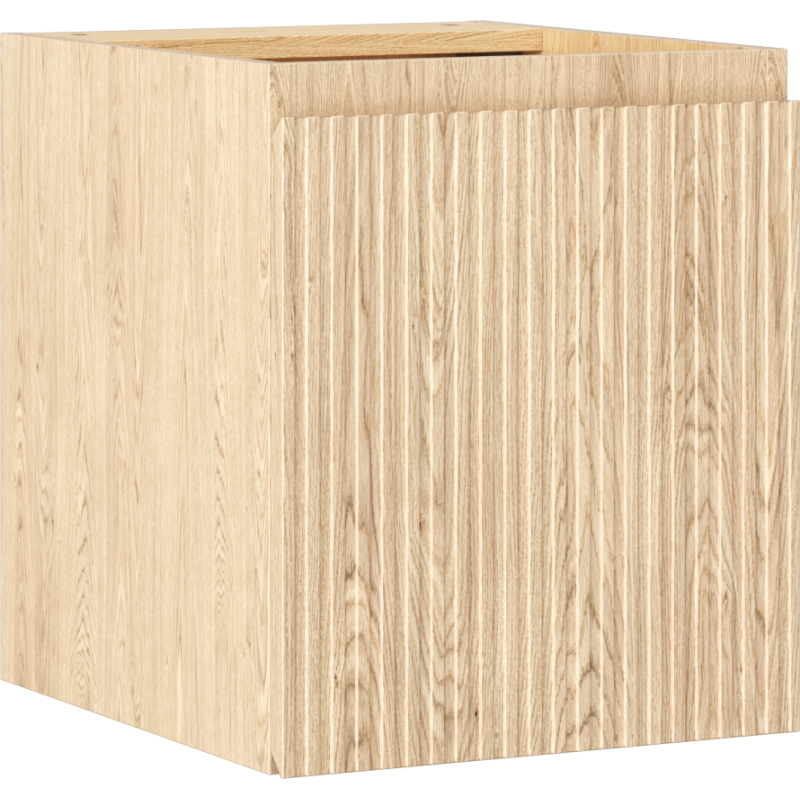 Mexen Rivel koupelnová skříňka pod umyvadlo 40 cm, 1 dveře, rýhovaná, dub - 91A21-04047-1-BF81