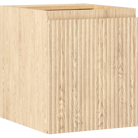 Mexen Rivel koupelnová skříňka pod umyvadlo 40 cm, 1 dveře, rýhovaná, dub - 91A21-04047-1-BF81
