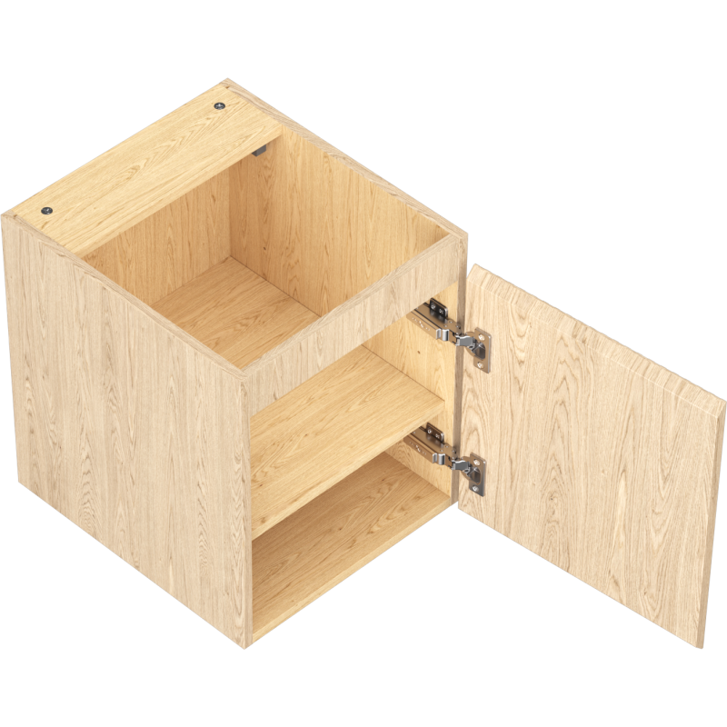 Mexen Rivel koupelnová skříňka pod umyvadlo 40 cm, 1 dveře, rýhovaná, dub - 91A21-04047-1-BF81