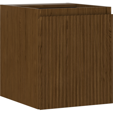 Mexen Rivel koupelnová skříňka pod umyvadlo 40 cm, 1 dveře, drážkovaná, ořech - 91A21-04047-1-BF86