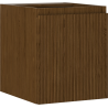 Mexen Rivel koupelnová skříňka pod umyvadlo 40 cm, 1 dveře, drážkovaná, ořech - 91A21-04047-1-BF86