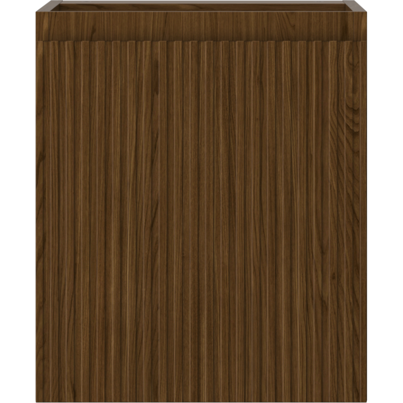 Mexen Rivel koupelnová skříňka pod umyvadlo 40 cm, 1 dveře, drážkovaná, ořech - 91A21-04047-1-BF86