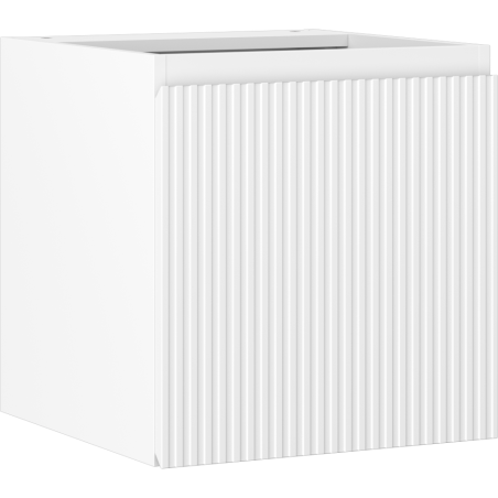 Mexen Rivel koupelnová skříňka pod umyvadlo 45 cm, 1 dveře, drážkovaná, matná bílá - 91A21-04547-1-BF01