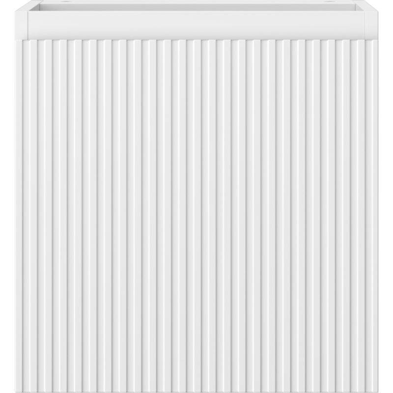 Mexen Rivel koupelnová skříňka pod umyvadlo 45 cm, 1 dveře, drážkovaná, matná bílá - 91A21-04547-1-BF01