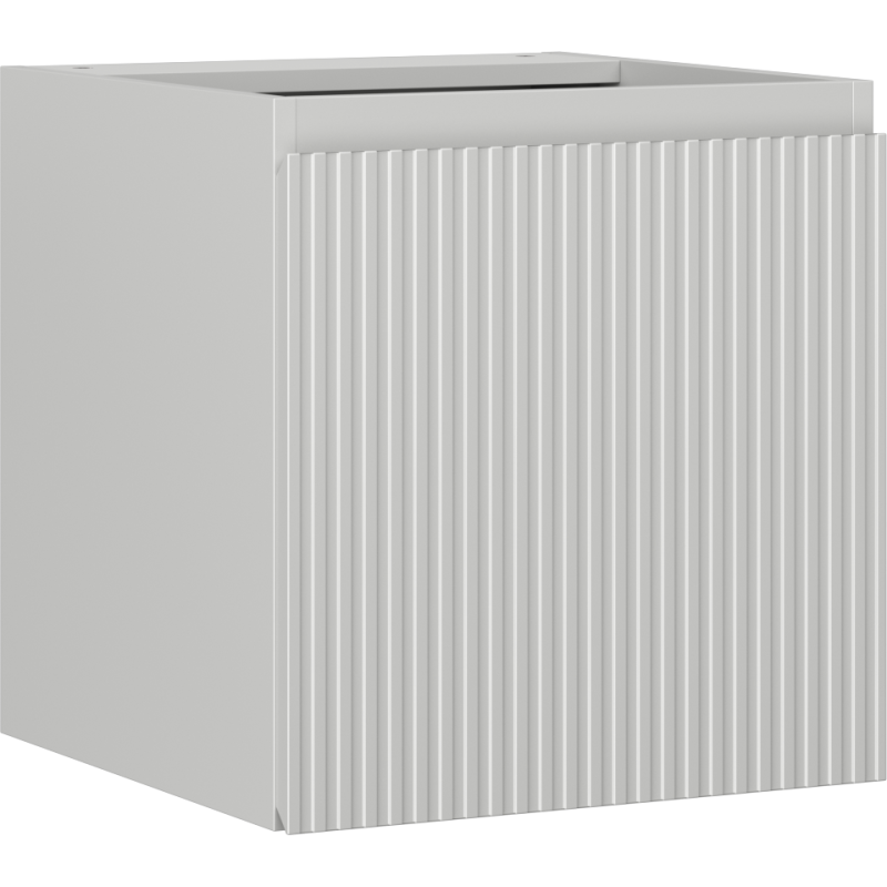 Mexen Rivel koupelnová skříňka pod umyvadlo 45 cm, 1 dveře, drážkovaná, šedá matná - 91A21-04547-1-BF62