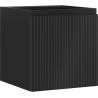 Mexen Rivel koupelnová skříňka pod umyvadlo 45 cm, 1 dveře, drážkovaná, černý mat - 91A21-04547-1-BF71