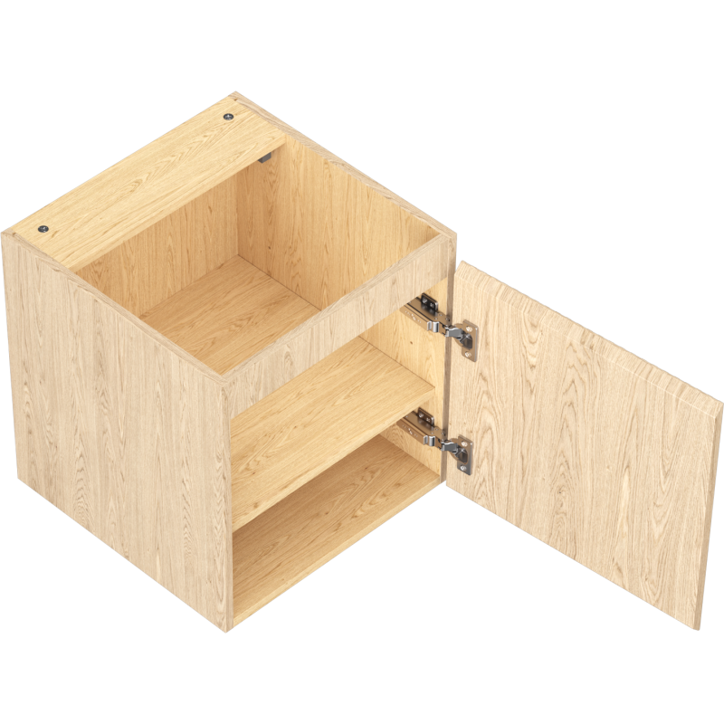 Mexen Rivel koupelnová skříňka pod umyvadlo 45 cm, 1 dveře, drážkované, dub - 91A21-04547-1-BF81